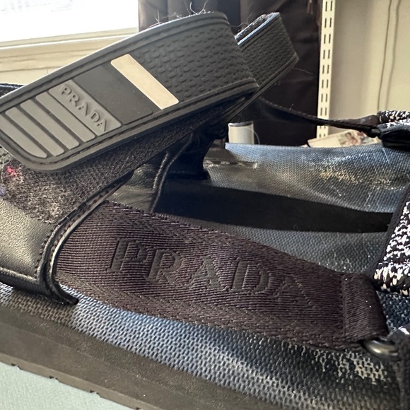 Prada Black Tech Sandals - Picture 5 of 8